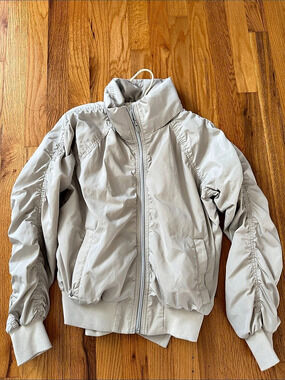 Athleta Point Reyes Bomber II Women's Lightweight Jacket Off White XS